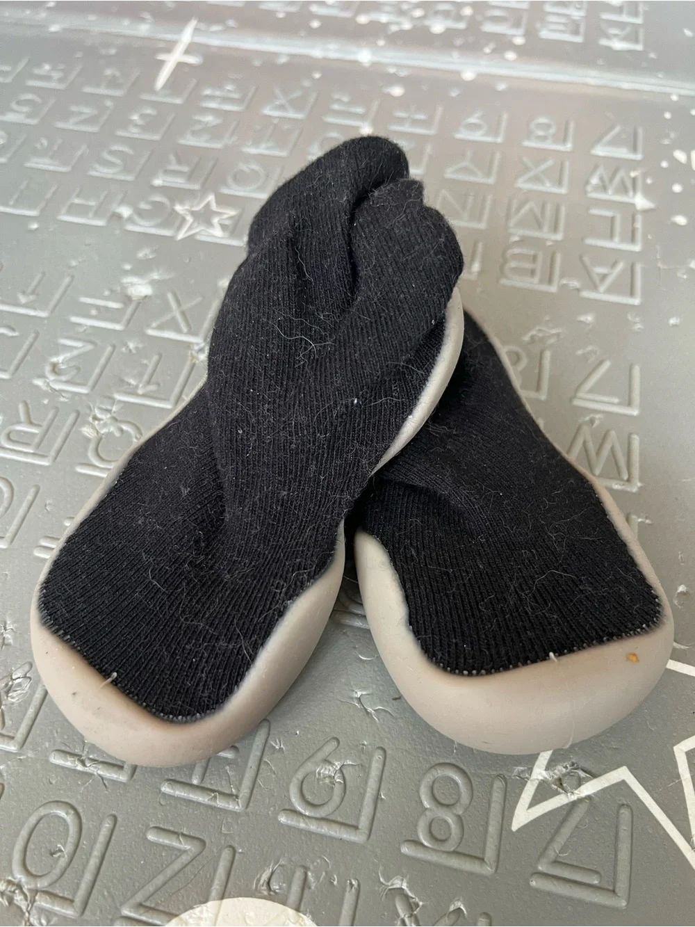 Black Sock-Style Baby Shoes